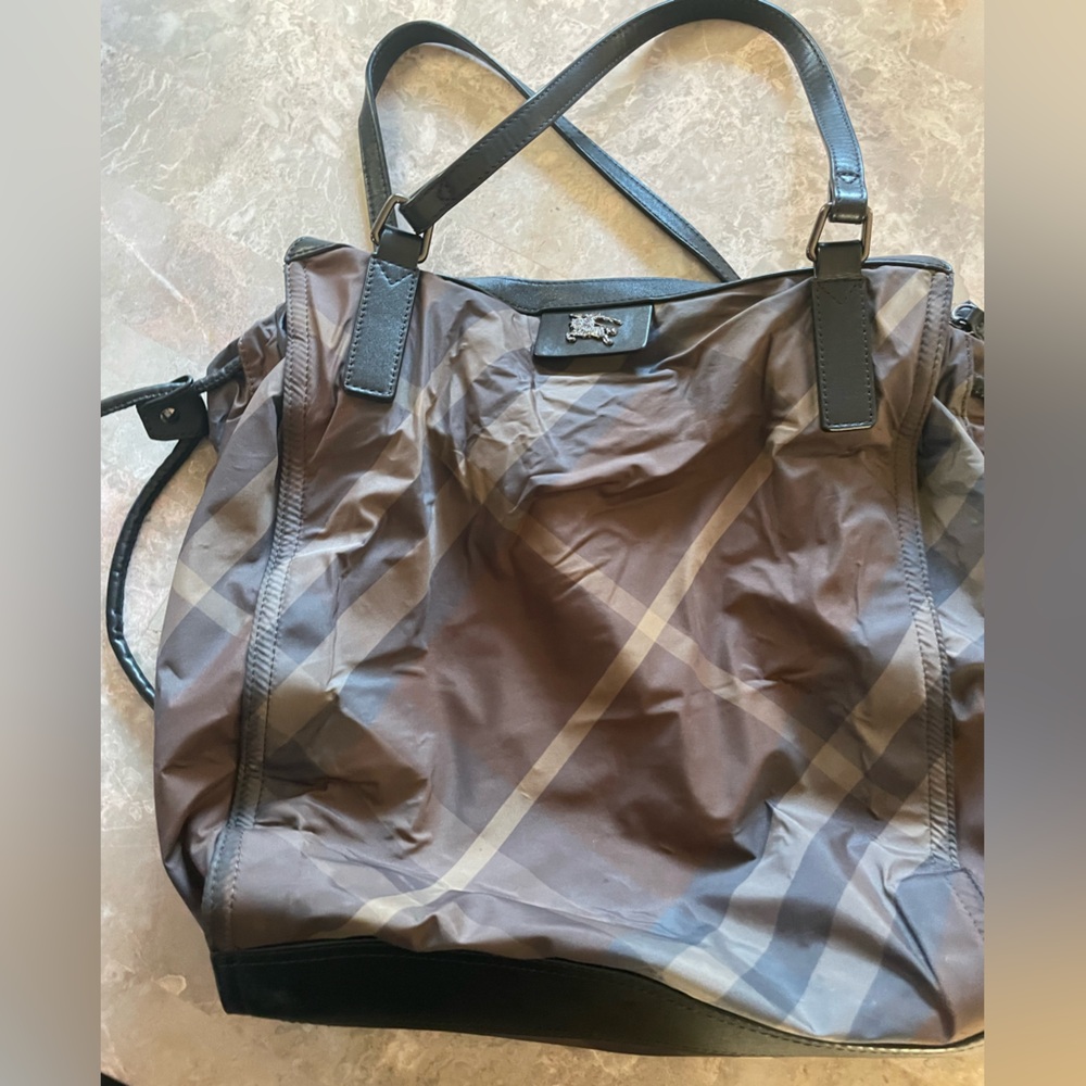 Burberry nylon tote bag